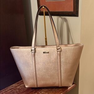Kate Spade Rose Gold Tote Bag